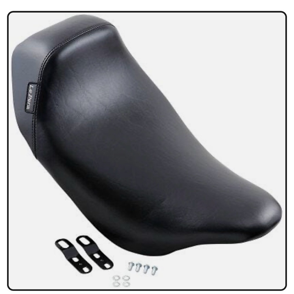 Le Pera LK-005 Bare Bones Smooth Low Profile Solo Seat Harley FL Touring 08-Up